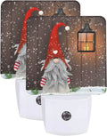 Nameapo Winter Snowman LED Plug-In Night Light 2-Pack, Auto Sensor Christmas Tree Nightlights Set of 2 for Bedroom Bathroom Home & Garden > Lighting > Night Lights & Ambient Lighting Nameapo Christmas  