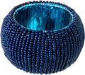 Napkin Ring Gold, Napkin Rings Set of 12, Beaded Napkin Holders, round Napkin Rings Bulk for Christmas Party Decoration, Dinning Table, Everyday, Family Gatherings - Set Your Table with Style - Gold Home & Garden > Decor > Seasonal & Holiday Decorations Light & Pro Navy 12 Pack 