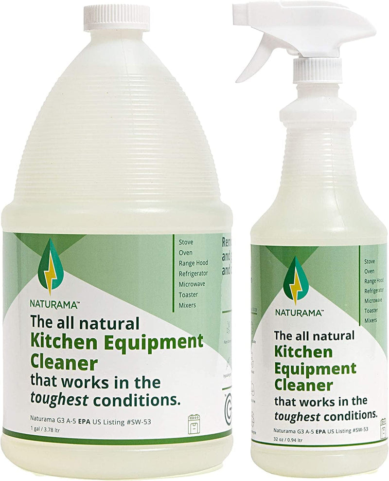 Naturama Kitchen Appliance and Equipment Cleaner - Eco-Friendly Powerful Multipurpose Surface Cleaning. Odorless and Hypoallergenic. (Refill)