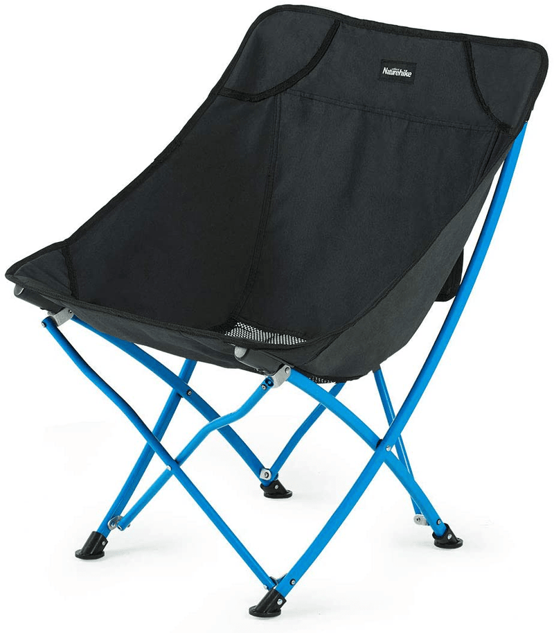 Naturehike Ultralight Folding Camping Chair, Portable Compact for Outdoor Camp, Travel, Beach, Picnic, Festival, Hiking, Lightweight Backpacking Sporting Goods > Outdoor Recreation > Camping & Hiking > Camp Furniture Naturehike Black  