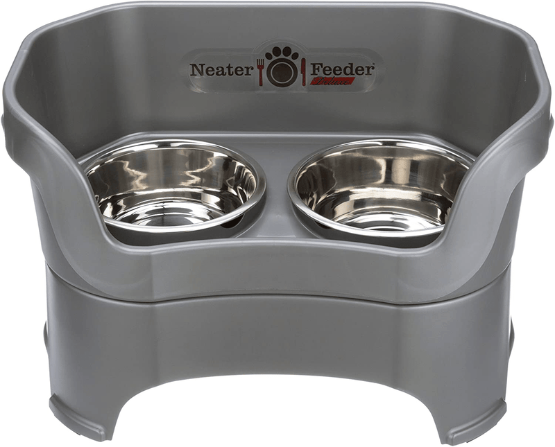 Neater Pet Brands - Neater Feeder Deluxe Dog and Cat Variations and Colors Animals & Pet Supplies > Pet Supplies > Dog Supplies Neater Pet Brands Gunmetal Grey Large 