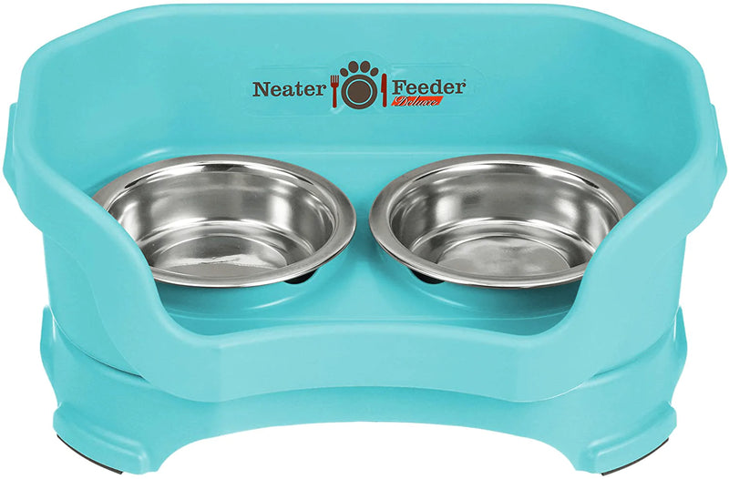 Neater Pet Brands - Neater Feeder Deluxe Dog and Cat Variations and Colors Animals & Pet Supplies > Pet Supplies > Dog Supplies Neater Pet Brands Aquamarine Small 