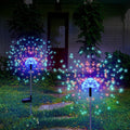 NEONLG 2 Pack Solar Firework Lights, Outdoor 150 Led 8 Modes Garden Waterproof Fireworks Lamps for Walkway Pathway Backyard Lawn Landscape, Vibrant Tree Decorative Stick String Light, Warm White Home & Garden > Lighting > Lamps NEONLG Multicolor 2 Pack 