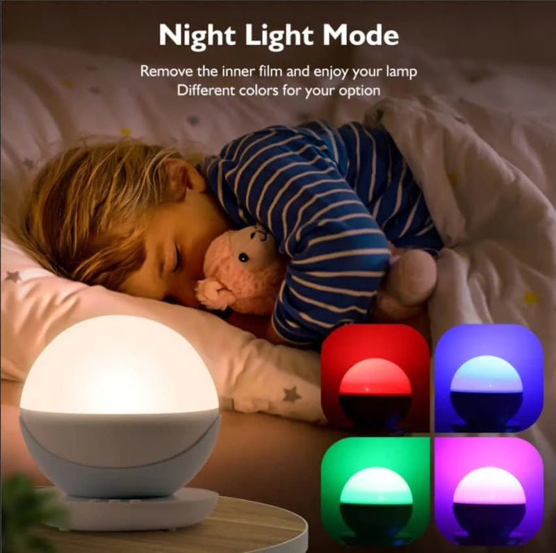 Night Light for Kids, Rauxe Kids Night Light, Space & Animal World Star Projector 360° Rotation - 4 LED Bulbs 17 Light Color Changing with USB Cable, 6H Auto-Off, Wonderful Gift for Men Women Children Home & Garden > Lighting > Night Lights & Ambient Lighting Rauxe   