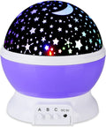 Night Light Projector Christmas, 2 in 1 Kids Night Light Moon Star Projector and Undersea Lamp, Star Night Light 360-Degree Rotating 8 Colors Night Light for Kids Baby Children Bedroom Party Home & Garden > Pool & Spa > Pool & Spa Accessories SUNNEST Purple-star  