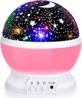 Night Light Projector Christmas, 2 in 1 Kids Night Light Moon Star Projector and Undersea Lamp, Star Night Light 360-Degree Rotating 8 Colors Night Light for Kids Baby Children Bedroom Party Home & Garden > Pool & Spa > Pool & Spa Accessories SUNNEST Pink  