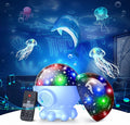 Night Light Projector,Ocean Star Night Light for Kids Room,Dinosaur Toys with 360° Rotation,Remote and Timer,3 Projection Films,17 Light Modes,9 Lullaby Songs,Birthday Christmas Gifts Kids Toys-White Home & Garden > Lighting > Night Lights & Ambient Lighting DOFLER Blue  