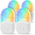 Night Lights Plug into Wall [2 Pack], Color Changing Night Light for Kids, 8-Color RGB LED Night Light, Nightlight with Dusk to Dawn Sensor, Night Light for Bathroom Decor, Children Room, Kids Gift Home & Garden > Lighting > Night Lights & Ambient Lighting DORESshop Multicolor 4 Count (Pack of 1) 