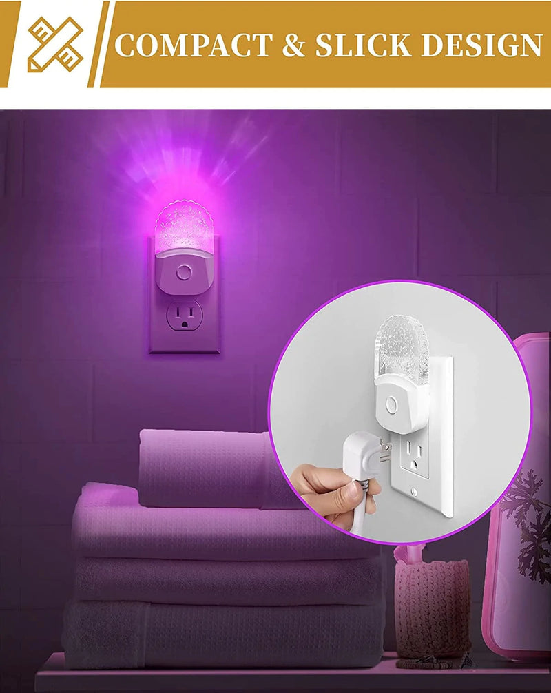 Night Lights Plug into Wall [2 Pack], Color Changing Night Light for Kids, 8-Color RGB LED Night Light, Nightlight with Dusk to Dawn Sensor, Night Light for Bathroom Decor, Children Room, Kids Gift Home & Garden > Lighting > Night Lights & Ambient Lighting DORESshop   