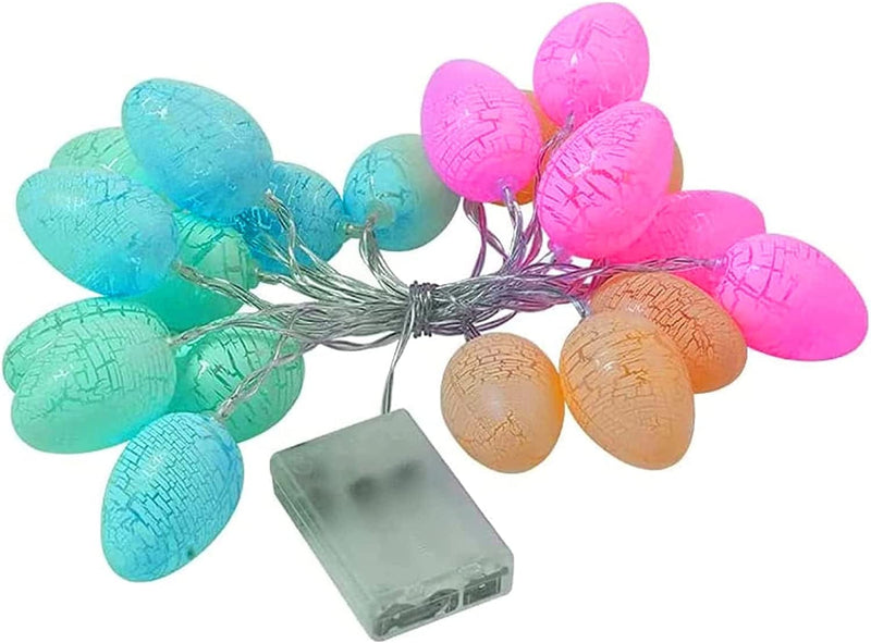 NJN Easter Decorations Easter Eggs Lights Pastel String Lights Battery Operated 10 Ft 20 LED Fairy Lights for Easter Spring Home Decor,Party Indoor Outdoor and Garden Tree Decorations (Color 2)