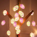 NJN Easter Decorations Easter Eggs Lights Pastel String Lights Battery Operated 10 Ft 20 LED Fairy Lights for Easter Spring Home Decor,Party Indoor Outdoor and Garden Tree Decorations (Color 2) Home & Garden > Decor > Seasonal & Holiday Decorations NJN Color 4  