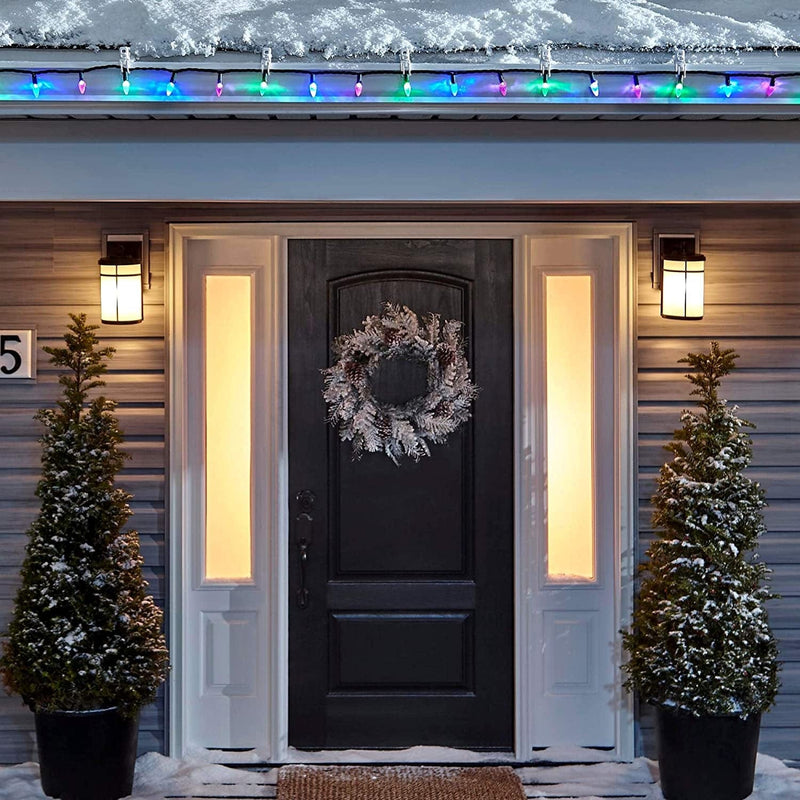 Noma C6 LED Christmas Lights | 70 Purple, Blue & Green Bulbs | 23.8 Ft. String Light | UL Certified | Indoor & Outdoor Home & Garden > Lighting > Light Ropes & Strings Noma   