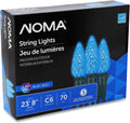 Noma C6 LED Christmas Lights | 70 Purple, Blue & Green Bulbs | 23.8 Ft. String Light | UL Certified | Indoor & Outdoor Home & Garden > Lighting > Light Ropes & Strings Noma Blue 70 Lights 