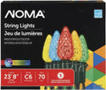 Noma C6 LED Christmas Lights | 70 Purple, Blue & Green Bulbs | 23.8 Ft. String Light | UL Certified | Indoor & Outdoor Home & Garden > Lighting > Light Ropes & Strings Noma Multicolor 70 Lights 