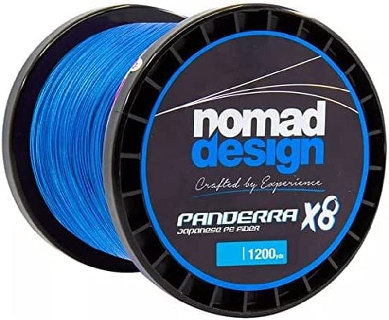 Nomad Design - Panderra 8X Braid, Braided Fishing Line Sporting Goods > Outdoor Recreation > Fishing > Fishing Lines & Leaders Nomad Design Blue 40 Pound, 1200 Yards 