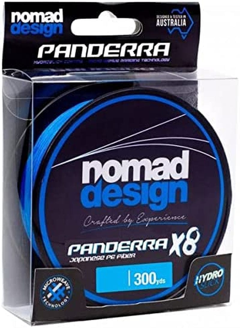Nomad Design - Panderra 8X Braid, Braided Fishing Line Sporting Goods > Outdoor Recreation > Fishing > Fishing Lines & Leaders Nomad Design Blue 30 Pound, 300 Yards 