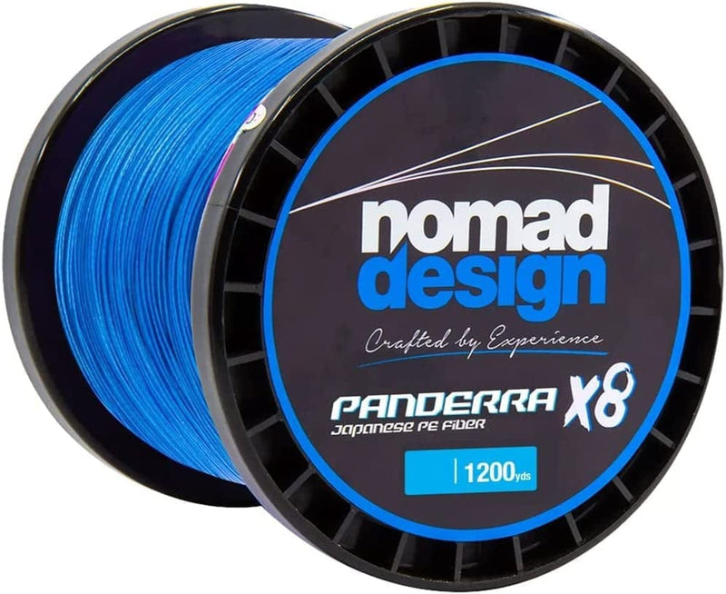 Nomad Design - Panderra 8X Braid, Braided Fishing Line Sporting Goods > Outdoor Recreation > Fishing > Fishing Lines & Leaders Nomad Design Blue 30 Pound, 1200 Yards 