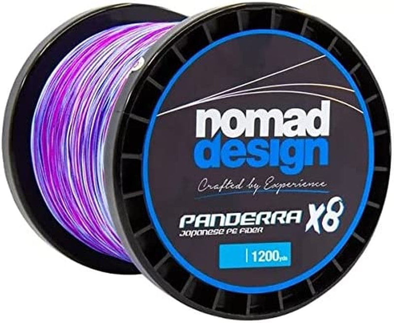 Nomad Design - Panderra 8X Braid, Braided Fishing Line Sporting Goods > Outdoor Recreation > Fishing > Fishing Lines & Leaders Nomad Design Multicolor 40 Pound, 1200 Yards 