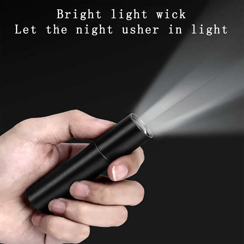 Nonelyba Mini LED Torch,2 Pack Small Torches,Rechargeable Multipurpose Flashlight,Zoomable Powerful Flashlight,For Kids Adult Camping Hiking Outdoor Gifts Hardware > Tools > Flashlights & Headlamps > Flashlights Nonelyba   