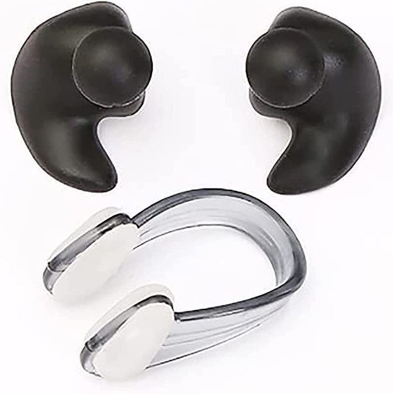 Nose Clip Earplugs-Silica Gel Waterproof and Dustproof Earplugs Anti-Choke Nose Clip Swimming Equipment Environmental Protection Diving Sports Swimming Nose Clip Earplugs Sporting Goods > Outdoor Recreation > Boating & Water Sports > Swimming MDDCF   