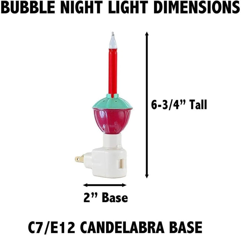 Novelty Lights Traditional Bubble Night Light, 1 Red Bubble Night Light, (120 V Outlet, 1 Pack) Home & Garden > Lighting > Night Lights & Ambient Lighting Novelty Lights   