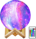 NSL Lighting Moon Lamp Lava Lamp Night Light Galaxy Lamp16 LED Colors with Wooden Stand & Remote/Touch Control and USB Rechargeable Gifts for Girls Boys Women Birthday Anniversary 5.9 Inch Home & Garden > Lighting > Night Lights & Ambient Lighting Cuieed 4.8 Inch  