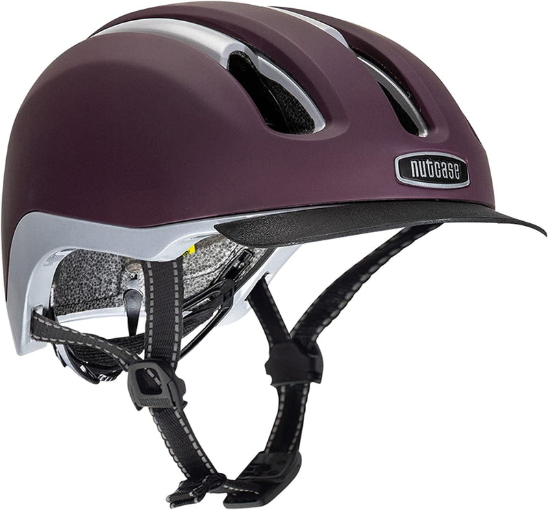 Nutcase, VIO Adventure Bike Helmet and MIPS Protection for Road Cycling and Commuting Sporting Goods > Outdoor Recreation > Cycling > Cycling Apparel & Accessories > Bicycle Helmets Nutcase Plum MIPS L/XL: 59cm-62cm 