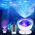 Ocean Wave Projector,360°Roting 8 Lighting Modes,Sunroof Projector with 6 Sleep Aids,Remote Control LED Projector Light,Timing Function,Room Projector Suitable for Children,Bedroom,Living Room(Black) Home & Garden > Lighting > Night Lights & Ambient Lighting Qaofuz White  
