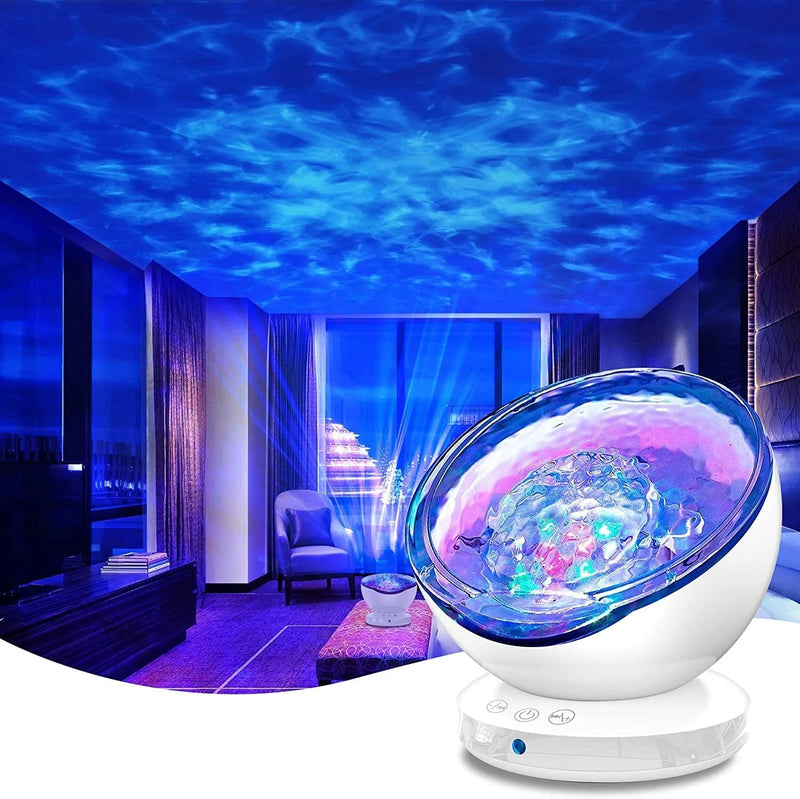 Ocean Wave Projector, Night Light Projector, 8 Color Changing Music Night Light for Kids with Remote Control Timer Setting Light Show for Kids Adults Bedroom Lights Room Decor(Black) Home & Garden > Lighting > Night Lights & Ambient Lighting WIWIWON Snow White  