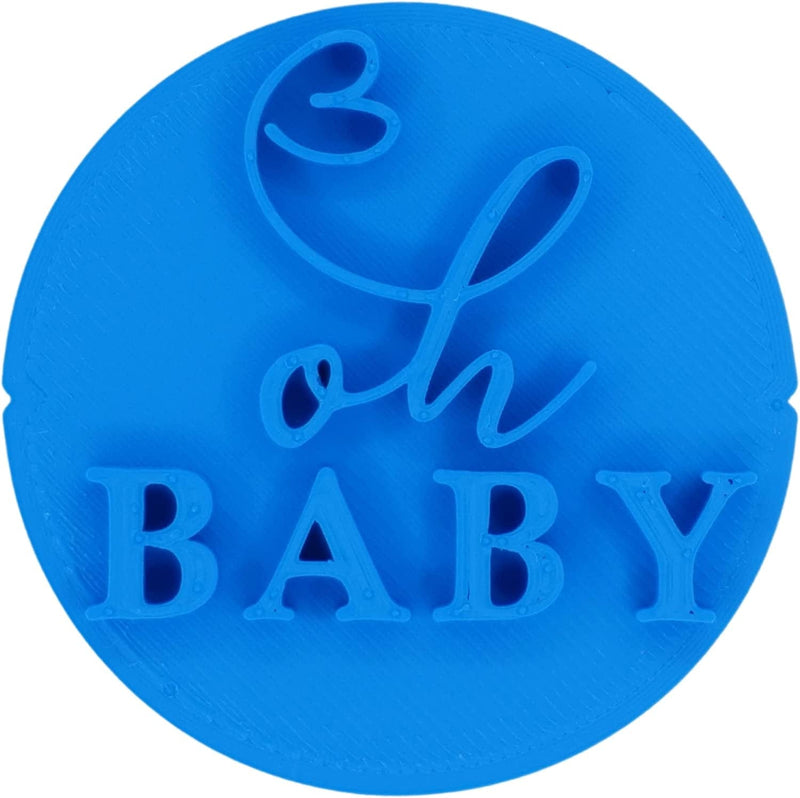 Oh Baby Cookie Stamp Fondant Embosser 6Cm (2.36 Inches) Made in the UK for Baking, Cooking, Fondant, Icing, Cupcake, Cookie, Cake, Biscuits, Decoration Home & Garden > Decor > Seasonal & Holiday Decorations rhinogon   
