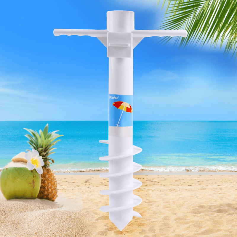 Ohuhu Beach Umbrella Sand Anchor Stand Holder with 5-Spiral Screw, One Size Fits All Beach Umbrella for Sand Heavy Duty Wind Home & Garden > Lawn & Garden > Outdoor Living > Outdoor Umbrella & Sunshade Accessories Ohuhu 1 pack  