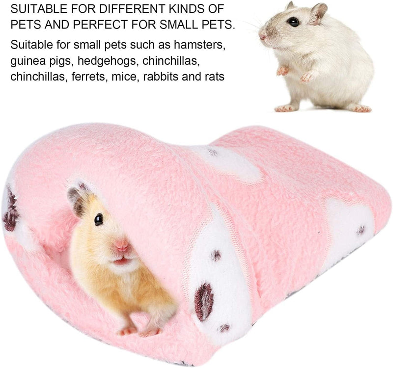OKJHFD Small Animal Pets Beds Winter Hamster Warm House Rabbit Guinea Pig Bed House Cage Nest Hamster Accessories,Pink,Three Size (L) Animals & Pet Supplies > Pet Supplies > Bird Supplies > Bird Cages & Stands OKJHFD   