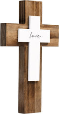 OKSQW Wall Wooden Cross Christians Cross Spiritual Religious Cross Gifts with Hook on Hanging Wall or Table with Blessed for Church Home Room Decoration for Christmas Cross（5 Colors Available… Home & Garden > Decor > Seasonal & Holiday Decorations OKSQW Love wood color  