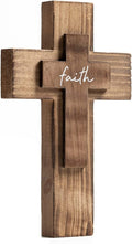 OKSQW Wall Wooden Cross Christians Cross Spiritual Religious Cross Gifts with Hook on Hanging Wall or Table with Blessed for Church Home Room Decoration for Christmas Cross（5 Colors Available… Home & Garden > Decor > Seasonal & Holiday Decorations OKSQW Faith  