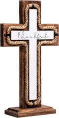 OKSQW Wall Wooden Cross Christians Cross Spiritual Religious Cross Gifts with Hook on Hanging Wall or Table with Blessed for Church Home Room Decoration for Christmas Cross（5 Colors Available… Home & Garden > Decor > Seasonal & Holiday Decorations OKSQW Thankful style  