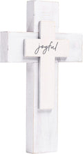 OKSQW Wall Wooden Cross Christians Cross Spiritual Religious Cross Gifts with Hook on Hanging Wall or Table with Blessed for Church Home Room Decoration for Christmas Cross（5 Colors Available… Home & Garden > Decor > Seasonal & Holiday Decorations OKSQW Joyful  