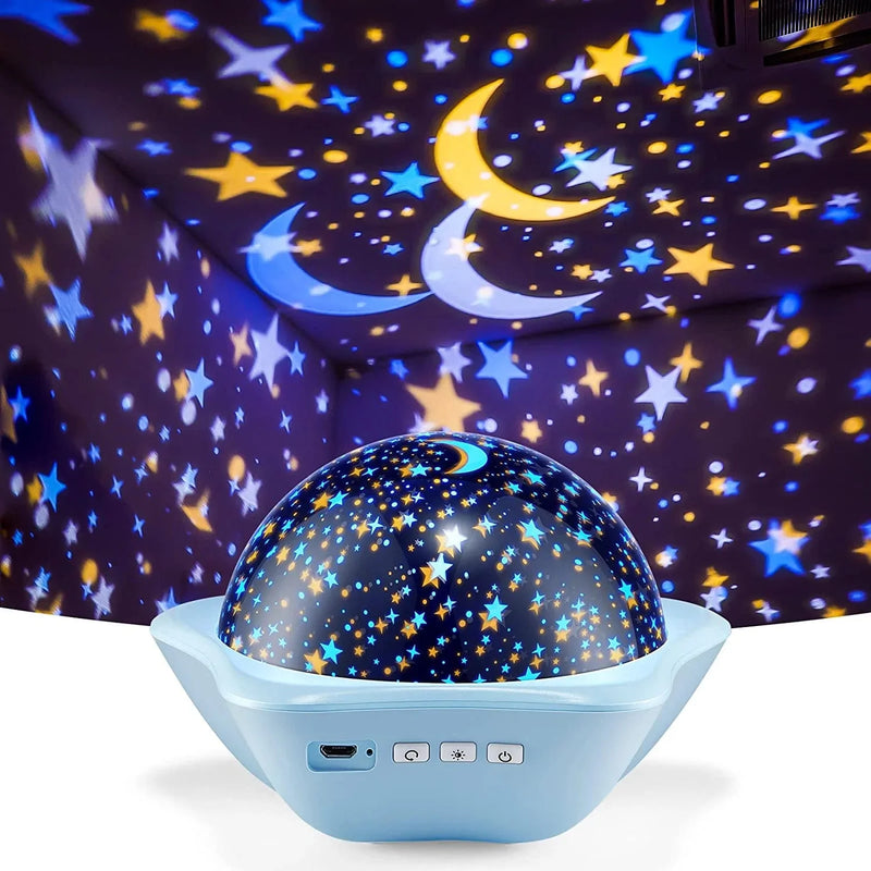 One Fire Night Light for Kids, 48 Lighting Modes Star Lights for Bedroom,360°Rotating+3 Films Baby Night Light Projector,Usb Rechargeable Kids Night Lights for Bedroom,Christmas Lights for Room Decor Home & Garden > Lighting > Night Lights & Ambient Lighting One Fire blue1  