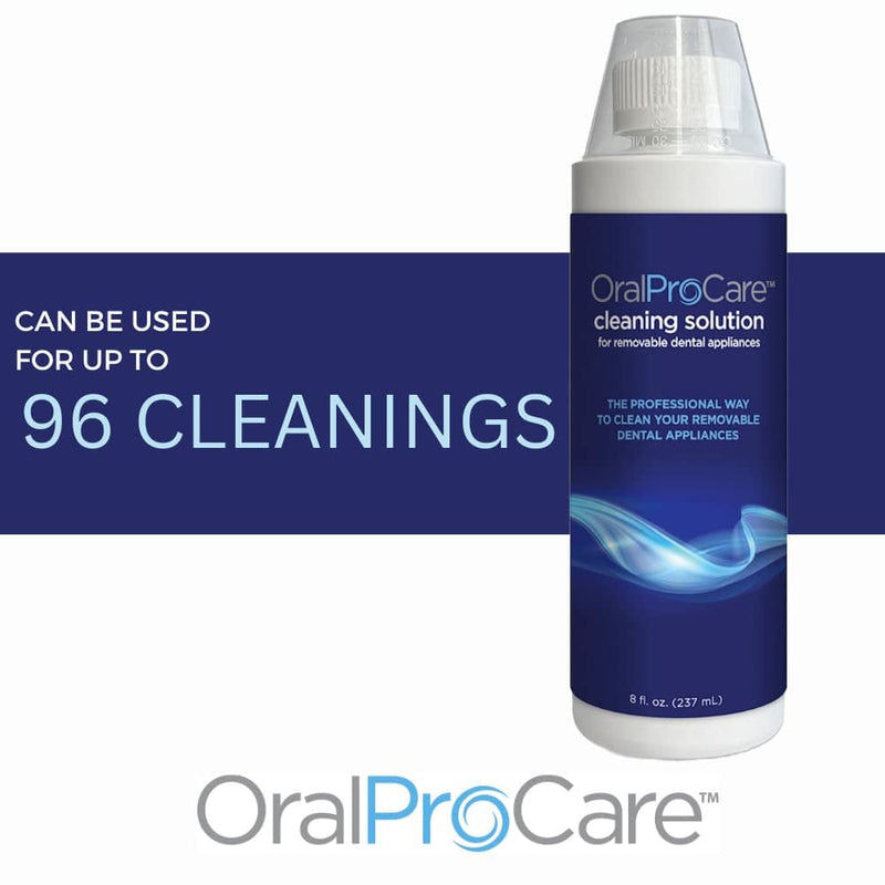 Oral Procare Dental Appliance Cleaning Solution for Removable Dental Appliances; 8 Oz Bottle. for up to 96 Uses. Retainer, Denture, Mouth Guard, Aligner, Night Guard Cleaner Home & Garden > Household Supplies > Household Cleaning Supplies DenMat   