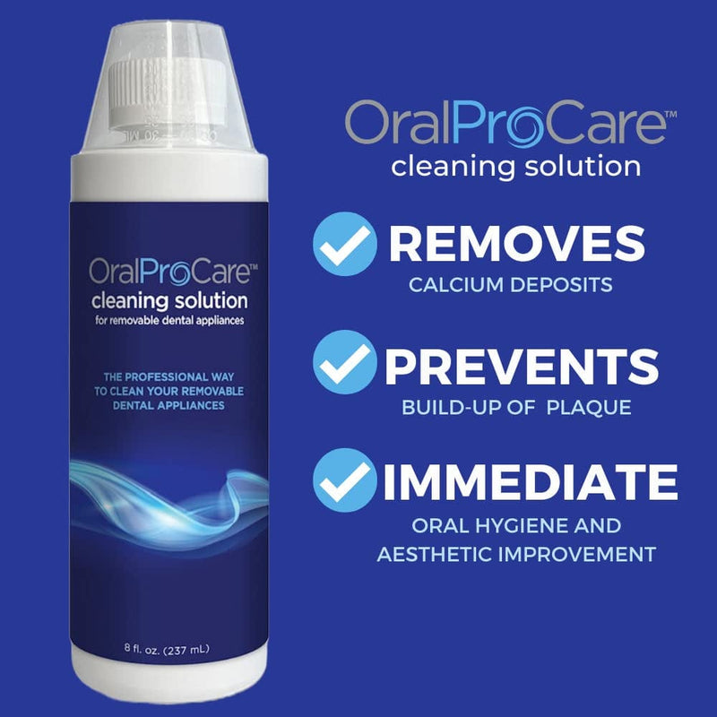 Oral Procare Dental Appliance Cleaning Solution for Removable Dental Appliances; 8 Oz Bottle. for up to 96 Uses. Retainer, Denture, Mouth Guard, Aligner, Night Guard Cleaner Home & Garden > Household Supplies > Household Cleaning Supplies DenMat   