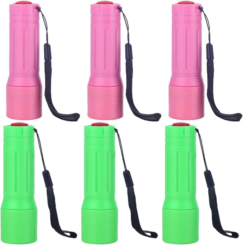 OSALADI 12 Pcs Yellow&Green Daily Mini Rechargeable Torches Reading Pocket with Led Toy Camping Party Use Handheld Outages Lanyard Small for Flashlight Flashlights Hiking Night Hardware > Tools > Flashlights & Headlamps > Flashlights OSALADI Assorted Color2 3X3X10CM 