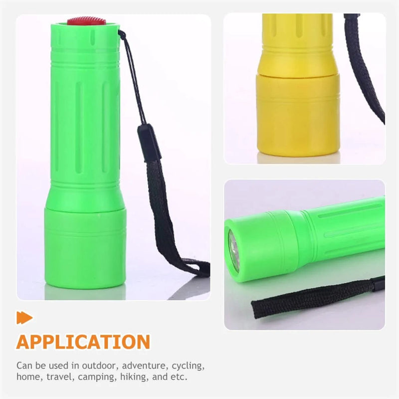 OSALADI 12 Pcs Yellow&Green Daily Mini Rechargeable Torches Reading Pocket with Led Toy Camping Party Use Handheld Outages Lanyard Small for Flashlight Flashlights Hiking Night Hardware > Tools > Flashlights & Headlamps > Flashlights OSALADI   