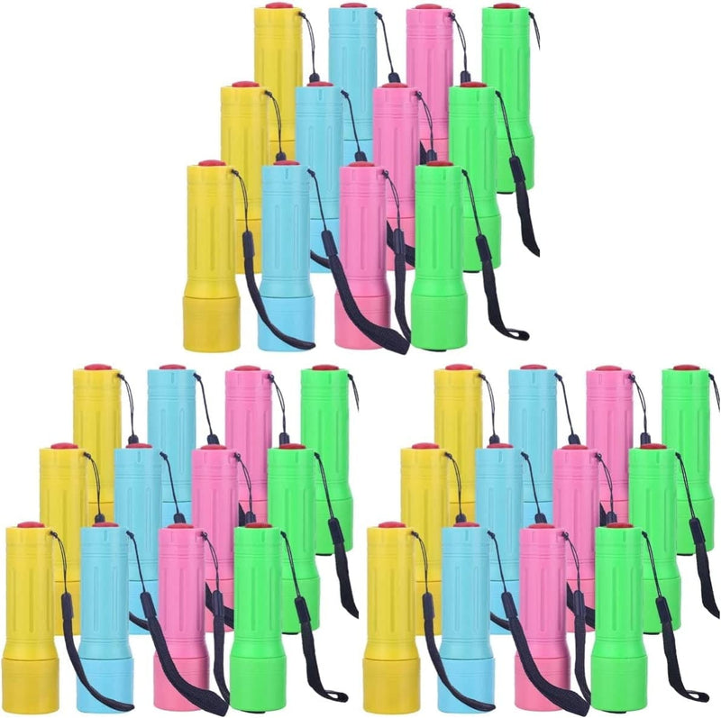 OSALADI 12 Pcs Yellow&Green Daily Mini Rechargeable Torches Reading Pocket with Led Toy Camping Party Use Handheld Outages Lanyard Small for Flashlight Flashlights Hiking Night Hardware > Tools > Flashlights & Headlamps > Flashlights OSALADI Assorted Color4x3pcs 3X3X10CMx3pcs 