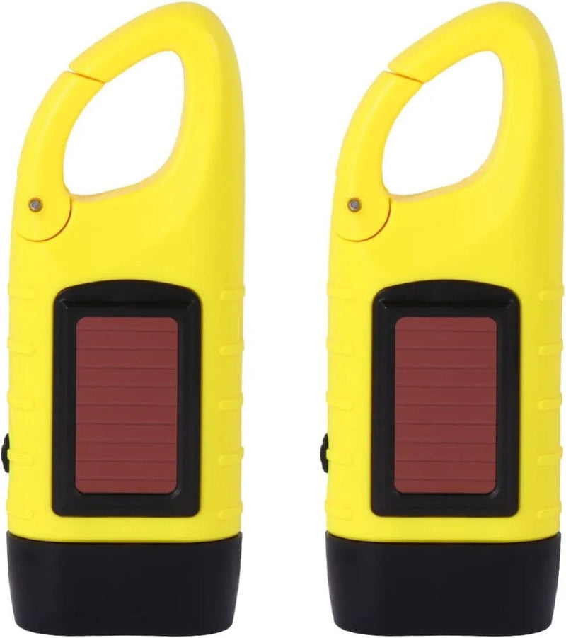 OSALADI 2Pcs Outdoor Activities Flashlight, Mountaineering Power Torches Portable Survival Quick with Led Snap Hand Crank Crank, for Handheld Solar P Hiking up Camping Lamp Wind Powered Hardware > Tools > Flashlights & Headlamps > Flashlights OSALADI Yellowx2pcs Size 1x2pcs 