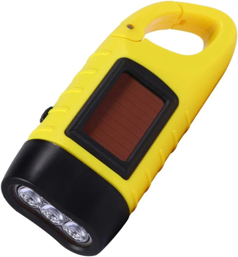 OSALADI 2Pcs Outdoor Activities Flashlight, Mountaineering Power Torches Portable Survival Quick with Led Snap Hand Crank Crank, for Handheld Solar P Hiking up Camping Lamp Wind Powered Hardware > Tools > Flashlights & Headlamps > Flashlights OSALADI Yellow Size 1 