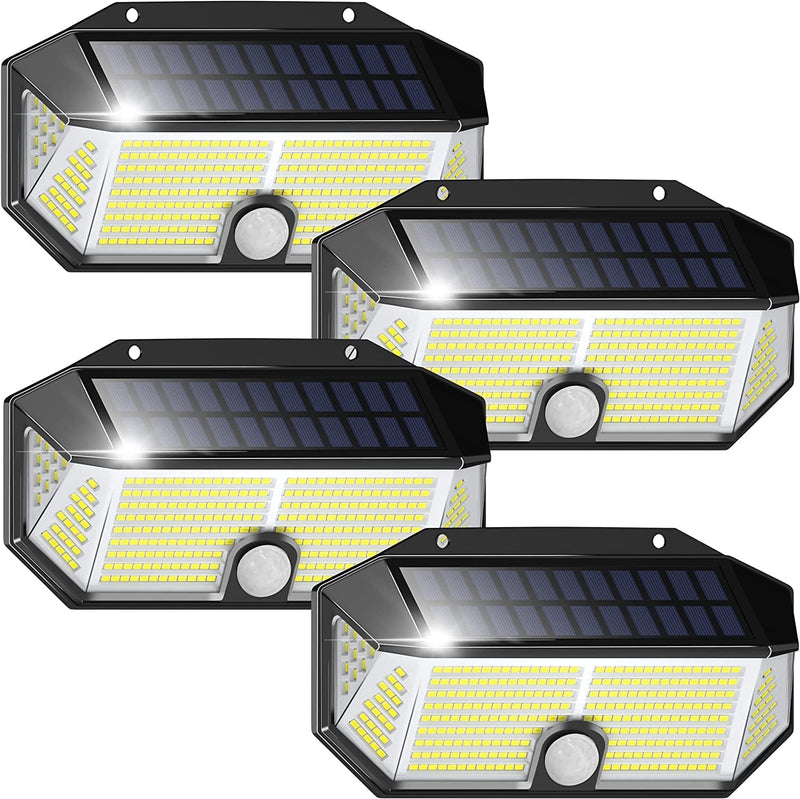 Otdair 310 LED Solar Lights Outdoor, Solar Motion Lights with 3 Lighting Modes, IP65 Waterproof Solar Security Light Solar Wall Light for Garden, Yard, Patio, Garage, Pathway 2Pack Home & Garden > Lighting > Lamps Otdair 310 4pack 