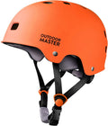 Outdoormaster Skateboard Cycling Helmet - Two Removable Liners Ventilation Multi-Sport Scooter Roller Skate Inline Skating Rollerblading for Kids, Youth & Adults Sporting Goods > Outdoor Recreation > Cycling > Cycling Apparel & Accessories > Bicycle Helmets OutdoorMaster Orange Medium 