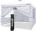 OUTFINE Canopy 10'x10' Pop Up Commercial Instant Gazebo Tent, Fully Waterproof, Outdoor Party Canopies with 4 Removable Zippered Sidewalls, Stakes x8, Ropes x4 (White, 1010FT) Home & Garden > Lawn & Garden > Outdoor Living > Outdoor Structures > Canopies & Gazebos OUTFINE White 10*10FT 