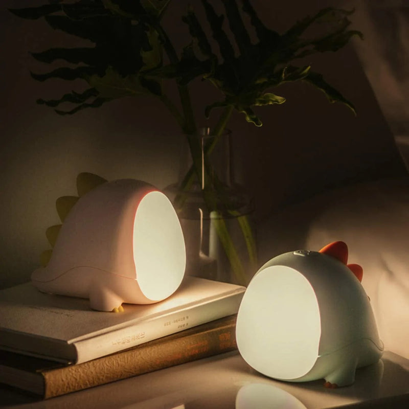 Ouuonno Little Dinosaur Night Light for Baby Transform between Warm White and White Sleep Timer Setting for Children Adults Bedside and Nursery Cute LED Lamps for Toddler and Kids Bedroom(Pink) Home & Garden > Lighting > Night Lights & Ambient Lighting oUUoNNo   