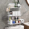 Over the Toilet Storage,Cd HOME Bathroom Organizer Shelves,No Drilling Space Saver Organizer Rack for Paper Towels Shampoo(White, 2-Tier) Home & Garden > Household Supplies > Storage & Organization CD HOME White 3T 