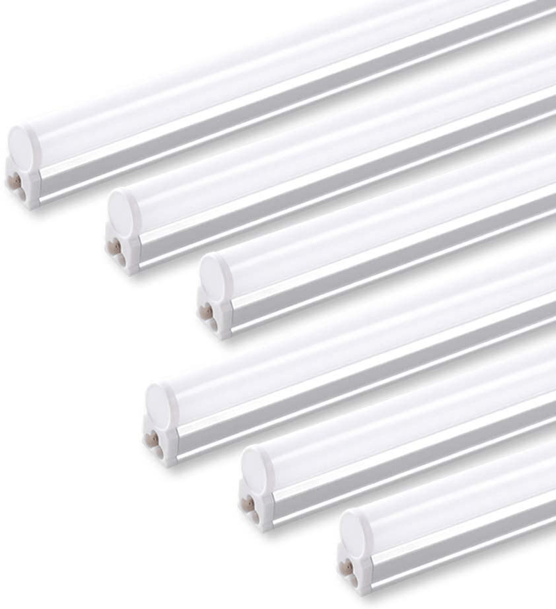(Pack of 6) Barrina LED T5 Integrated Single Fixture, 4FT, 2200Lm, 4000K (Daylight Glow), 20W, Utility Shop Light, Ceiling and under Cabinet Light, Corded Electric with Built-In On/Off Switch Home & Garden > Lighting > Lighting Fixtures > Ceiling Light Fixtures KOL DEALS   
